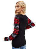 STYLISH CHRISTMAS EMBROIDERY ROUND NECK SWEATER