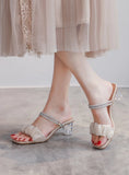 WOMEN SUMMER THICK-HEELED SANDALS