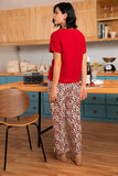 FASHION SHORT-SLEEVED TROUSERS PAJAMAS SUIT