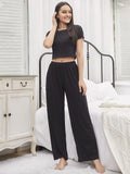 FASHION SHORT-SLEEVED TROUSERS LEISURE SUIT