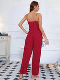 FASHION SUMMER SUSPENDERS HOME PAJAMAS SUIT
