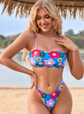 SLING SEXY BACKLESS PRINT BIKINI