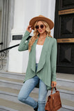 LONG SLEEVE SOLID COLOR LOOSE COAT