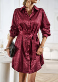 WOMEN LONG SLEEVE SHIRT DRES