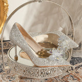 CRYSTAL STILETTO HEELS WEDDING SHOES