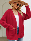 CLASSY RETRO LONG KNITTED CARDIGAN SWEATER COAT