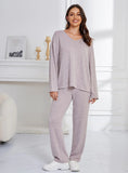 FASHION LOOSE SPORTS AND LEISURE HOME PAJAMAS SET