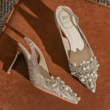 POINTED STILETTO HEELS WEDDING SHOES