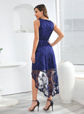SEXY SLEEVELESS LACE GAUZE DRESS
