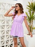 LOOSE CASUAL V-NECK SHORT SLEEVE T-SHIRT