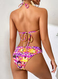 PRINTED SEXY TUBE TOP BIKINI