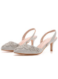 SHALLOW-MOUTHED POINTED STILETTO SANDALS