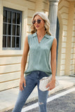 SOLID COLOR LAPEL LOOSE SLEEVELESS VEST