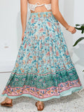 BOHEMIAN COTTON PRINT BIG SWING SKIRT