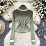 Warm Bold Red Ribbed Sweater