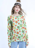 FASHION CHRISTMAS ROUND NECK PULLOVER PRINTED SWEATER