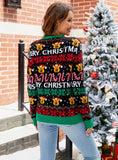 STYLISH CASUAL CHRISTMAS SNOWMAN CARTOON PULLOVER SWEATER