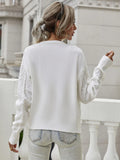 FASHION LOOSE TWISTED ROPE BRAIDED SWEATER TWO-PIECE SUIT