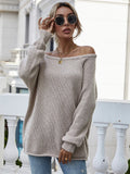 FASHION AUTUMN AND WINTER ROUND NECK PULLOVER LOOSE SWEATER