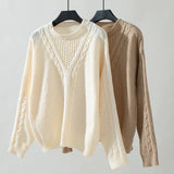 Solid Color Pullover Kink Sweater