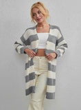 CLASSY MEDIUM AND LONG STRIPED KNITTED SWEATER