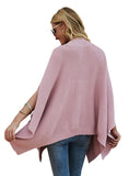 FASHION LOOSE BAT SLEEVE SHAWL SWEATER