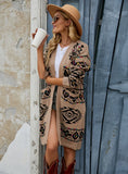 Diamond Sweater Long Coat