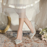 CRYSTAL STILETTO HEELS WEDDING SHOES