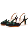 SHALLOW-MOUTHED POINTED STILETTO HEELS SANDALS