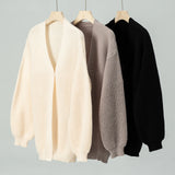 Casual Loose Knit Sweater Cardigan Coat