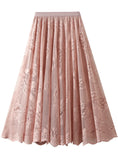 WOMEN SUMMER LACE GAUZE SKIRT