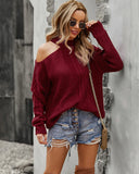 CLASSY LEISURE HOLIDAY STYLE SWEATER TOP