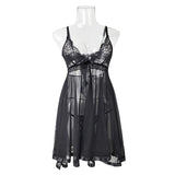 FASHION SEXY GAUZE PAJAMAS SUSPENDER DRESS
