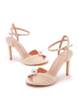 10CM FISHMOUTH HIGH-HEELED PEARL SANDALS