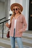 LOOSE LONG SLEEVE ZIPPER POCKET COAT