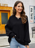 CASUAL WOMEN LOOSE ROUND NECK SWEATER