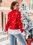 FASHION JACQUARD LEISURE PULLOVER CHRISTMAS SWEATER