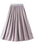 HIGH WAIST AND SLIM PLEATED SKIRT
