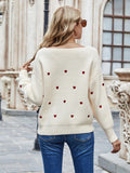 STYLISH V-NECK PLUS SIZE LOOSE PULLOVER SWEATER