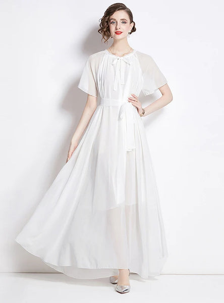 BIG SWING SHORT SLEEVE LON DRESS