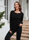 FASHION CASUAL LONG-SLEEVED ROUND NECK PULLOVER SWEATER