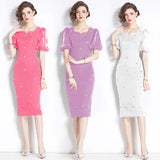 HEAVY INDUSTRY DIAMOND-ENCRUSTED DRESS