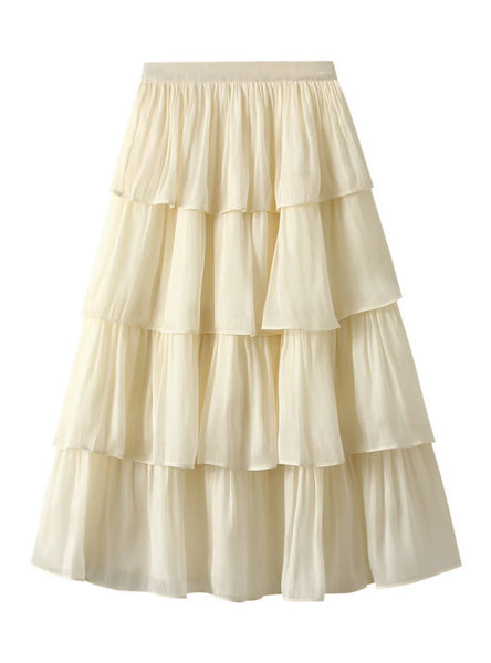 Women Mid-Length Cake Skirt