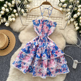 Tantalizing Summer Floral Tiered Ruffle Dress