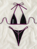 SEXY TRIANGLE SWIMSUIT SPLIT BIKINI