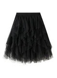 SUMMER MESH FLUFFY SKIRT SHORT SKIRT