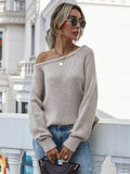 FASHION AUTUMN AND WINTER ROUND NECK PULLOVER LOOSE SWEATER