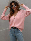 FASHION SINGLE-BREASTED KNITTED CARDIGAN LOOSE SWEATER