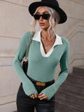 CLASSY TURTLENECK FLARED SLEEVES SWEATER