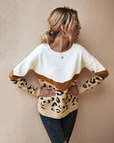CLASSY AUTUMN AND WINTER LEOPARD SWEATER